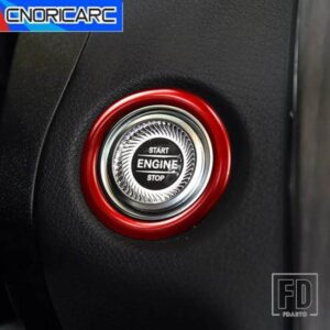 コンソールキースタートストップエンジンボタンサークルフレームカーボンパターントリムメルセデスベンツ C E クラス W205 W213 GLC X253 2019-21