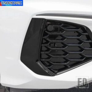 アウディ A3 8Y 2021-2022 外装フロントフォグランプフレーム装飾リアテールランプカバーステッカートリムカーボンテクスチャカーアクセサリー