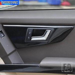 ドアハンドルパネルフレームカバーカーボンパターンメルセデスベンツ GLK X204 2013-2015 インテリアアクセサリーステッカー