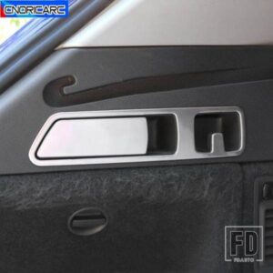 車アウディ Q5 年度 2018-2022 リア最終列フックフレームカバー装飾デカールステンレスインテリアアクセサリーステッカー