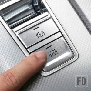 カースタイリングコンソールギア電子ハンドブレーキ P ボタン装飾フレームカバートリムステッカーアウディ A6 C8 インテリアアクセサリー