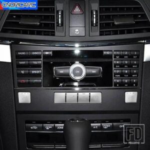 カーコンソール CD パネルボタンカバースパンコールトリムメルセデスベンツ E クラスクーペ W207 C207 2010-2016 インテリアアクセサリーステッカー