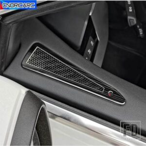 カースタイリングフロントドアオーディオスピーカー装飾カバーステッカートリムアウディ A3 8Y 2021 LHD ステンレスインテリアアクセサリー