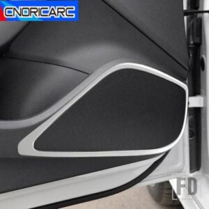 カーアクセサリードアステレオスピーカーパネルオーディオホーンフレーム装飾スピーカーインテリアステッカートリムアウディ A3 8V 2013-2019
