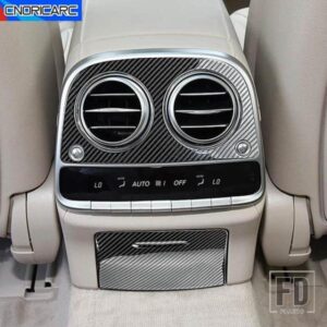 リアエアコンベントフレームステッカーメルセデスベンツ S クラス W222 2014-20 カーボンパターントリムインテリアカーアクセサリー