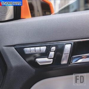 カースタイリングシート調整装飾パネルステッカーメルセデスベンツ E クラスクーペ W207 C207 2009-2013 インテリアアクセサリー