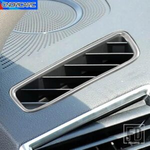 カースタイリングステンレスエアベント装飾フレームカバートリムアウディ Q5 2010-16 インテリア自動ダッシュボードエアアウトレットステッカー