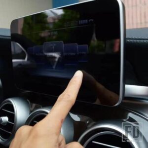 カーナビゲーション画面パネルカバーフィルムアクリルステッカーメルセデスベンツ C クラス W205 2015-2018 インテリアアクセサリー