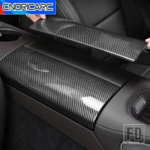 カーコンソールアームレストボックスカバー装飾ステッカーカーボン柄メルセデスベンツ GLE GLS クラス X167 W167 インテリアアクセサリー