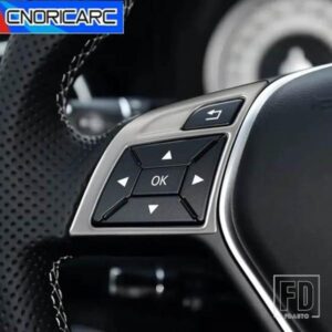 カーアクセサリーコンソールステアリングホイールボタンフレームトリムステッカーメルセデスベンツ A B E クラス W176 W246 W212 CLA C117 GLA X156