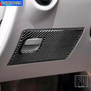 カーコンソールメインドライバー収納ボックスパネルカバートリムアウディ A8 2004-2012 カーボンステッカーインテリアアクセサリー装飾