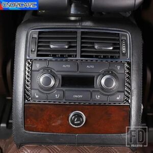 カーボンリアエアコンアウトレットパネ??ルフレームトリムストリップアウディ A8 2004-2012 装飾ステッカーインテリアアクセサリー