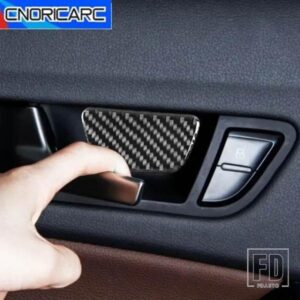 車インナードアボウルパネルカバーアウディ Q5 A4 B8 2010-2016 装飾トリムカーボンオートアクセサリーステッカーインテリアデカール