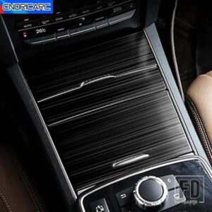 コンソール収納ボックスパネルカバーメルセデスベンツ E クラスクーペ W207 2014-2016 カーボンパターンステッカーインテリアアクセサリー