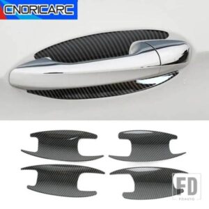 メルセデスベンツ E クラス W213 2016-2018 ドアハンドルボウルパネルカバートリムカーボンパターンデカール外装カーアクセサリー
