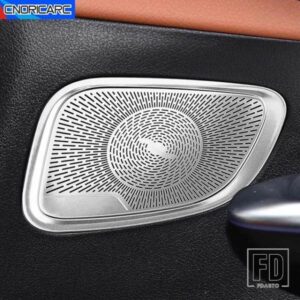 メルセデスベンツ GLC X254 2023 ドアスピーカーパネルカバーグリルステンレス装飾トリムインテリアカーアクセサリーステッカー