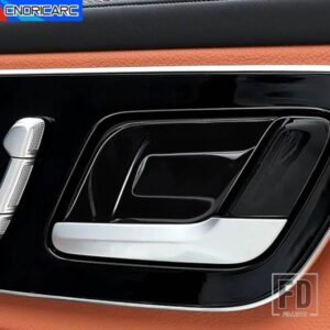自動インナードアハンドルボウルパネルカバー装飾用メルセデスベンツ E クラス W214 2024 インテリアカーアクセサリーステッカーデカール