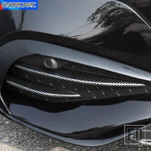 フロントフォグライトトリムストリップランプアイブロウカバーメルセデスベンツ E クラス W214 2024 カーボンパターン外装アクセサリー