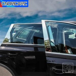 ウィンドウ B C ピラーパネル装飾アウディ Q7 2016-2019 ステンレスカバートリムステッカー自動車外装アクセサリーデカール