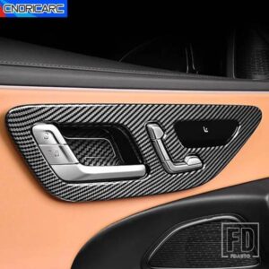 ドアハンドルボウルシート調整パネルカバーデカールカーボンパターントリムメルセデスベンツ E クラス W214 2024 LHD アクセサリー