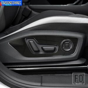 車アウディ Q3 2019-2022 シート調整メモリボタンパネルカバー装飾ステッカートリムステンレスインテリアアクセサリー