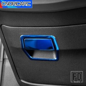 メイン運転席グローブボックスフレーム装飾ステンレスステッカートリムアウディ A4 B9 2017-2021 LHD インテリアアクセサリー