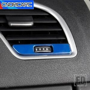 両側エアコンノブ装飾フレームステンレスカバートリムアウディ A4 B8 2009-2016 A5 インテリア自動車アクセサリー