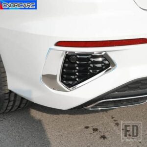 リアフォグランプフレーム装飾ステッカートリムアウディ A3 8Y 2021 2022 ステンレス外装バックライトアクセサリーデカール