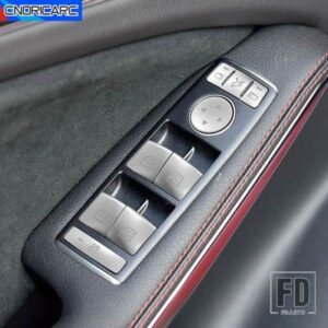 ドアアームレスト窓ガラスリフトボタンカバースパンコール装飾メルセデスベンツ A B C E G クラス CLA GLA GLE GLS CLS GLK ML