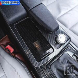 コンソールギアシフト水カップパネルフレーム装飾ステッカーカーアクセサリーメルセデスベンツ E クラスクーペ W207 C207 2009-2013