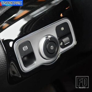 スタイリングフロントヘッドライトスイッチフレーム装飾ステッカートリムメルセデスベンツ AB クラス W177 W247 CLA GLA GLB 2020-2021 LHD