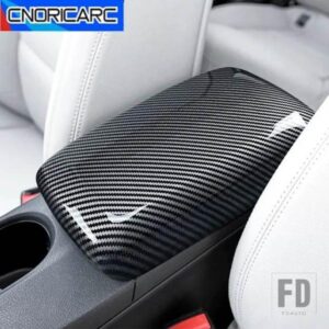 カーコンソールアームレストボックスパネルトリムカーボンパターンアクセサリーステッカーメルセデスベンツ A クラス W176 GLA X156 CLA C117 2013-2018