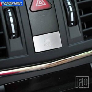 カーセンターコンソールオフ ES ボタンデカール装飾カバーステッカートリムメルセデスベンツ E クラス W212 2009-2010 インテリアアクセサリー