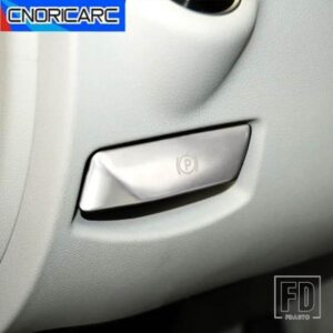 車用メルセデスベンツ C クラス W204 2008-14 ダッシュボードフットブレーキリリース電子スイッチカバートリムインテリアアクセサリーステッカー