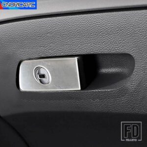 カーアクセサリーコンソール副パイロットグローブボックスフレーム装飾ステッカーインテリアトリムアウディ A4 B9 2017-2021 LHD ステンレス