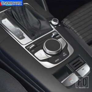 カーアクセサリーアウディ A3 8V 2013-2018 LHD センターコンソールギアシフト電子ハンドブレーキボタンスパンコール装飾ステッカートリム