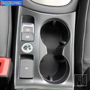 カーコンソール水カップホルダーフレーム装飾カバーステッカートリムアウディ Q3 2012-2018 LHD ステンレスインテリアアクセサリー