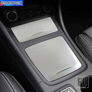 センターコンソール収納ボックスパネルカバー装飾トリムメルセデスベンツ A クラス W176 CLA C117 GLA X156 2013-2018 カーアクセサリー