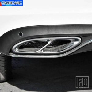 メルセデスベンツ C E クラス W205 W213 GLC X253 リアマフラーテールパイプ喉アウトレットフレームトリム外装アクセサリー