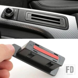 コンソールギアシフト挿入カードケーススロット収納ボックス装飾トリムアウディ A4 A5 B9 2016-2018 LHD インテリアカーアクセサリー
