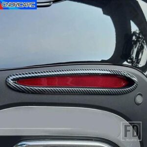 リアフォグライトランプフレーム FOGLIGHT アイブロウカーボンパターン装飾トリムメルセデスベンツ GLC X254 2023 外装車アクセサリー