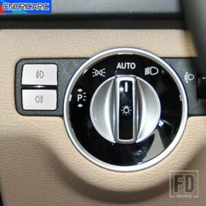 コンソールヘッドライトフォグランプスパンコールトリム調整ボタンカバーメルセデスベンツ A C E クラス W176 W246 W204 W212 カーアクセサリー
