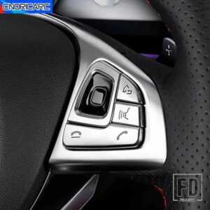 コンソールステアリングホイールボタンノブカバー装飾トリムフレームメルセデスベンツ E クラス W213 2016-2018 インテリアカーアクセサリー