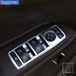 内窓スイッチリフターボタンパネルフレームカバートリムメルセデスベンツ A B C E GLE GLA CLA GLK クラス W176 W204 W212 W166