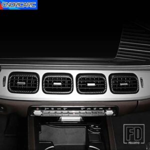 中央エアアウトレットベントフレーム装飾トリムメルセデスベンツ GLE クラス W167 V167 GLE53 2020-2023 カーボンパターンカーアクセサリー