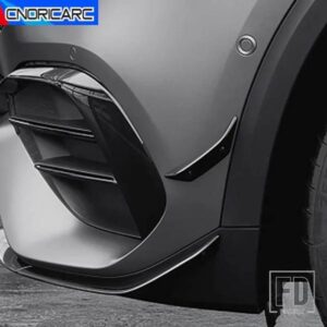 カーアクセサリーフロントバンパーリップブレードスポイラーカーボンカラートリムメルセデスベンツ GLA H247 GLA200 GLA35 GLA45 AMG 2020 +
