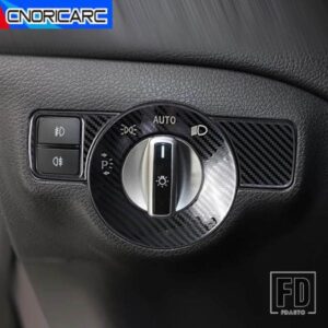 ヘッドライトスイッチトリムヘッドライト調整ボタンカバーステッカーメルセデスベンツ A C クラス W176 W204 GLS GLA X156 CLA C117