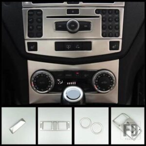 用カースタイリングメルセデスベンツ C クラス W204 コンソール CD パネルエアコンベントフレームカバートリム装飾ステッカー