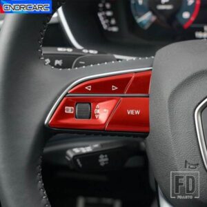 カースタイリングセンターコンソールステアリングホイールボタンスパンコール装飾ステッカートリムアウディ A5 A3 Q3 Q5 2019-2021 インテリアデカール