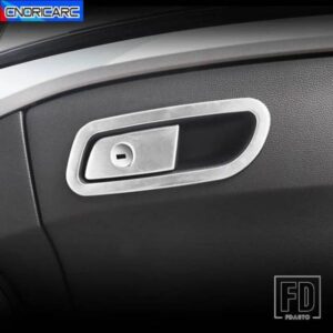 ステンレスカーアクセサリーセンターコンソールグローブボックスフレーム装飾ステッカートリムアウディ A4 B9 2017-2021 LHD